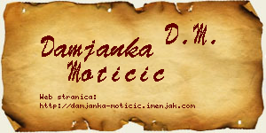 Damjanka Motičić vizit kartica
